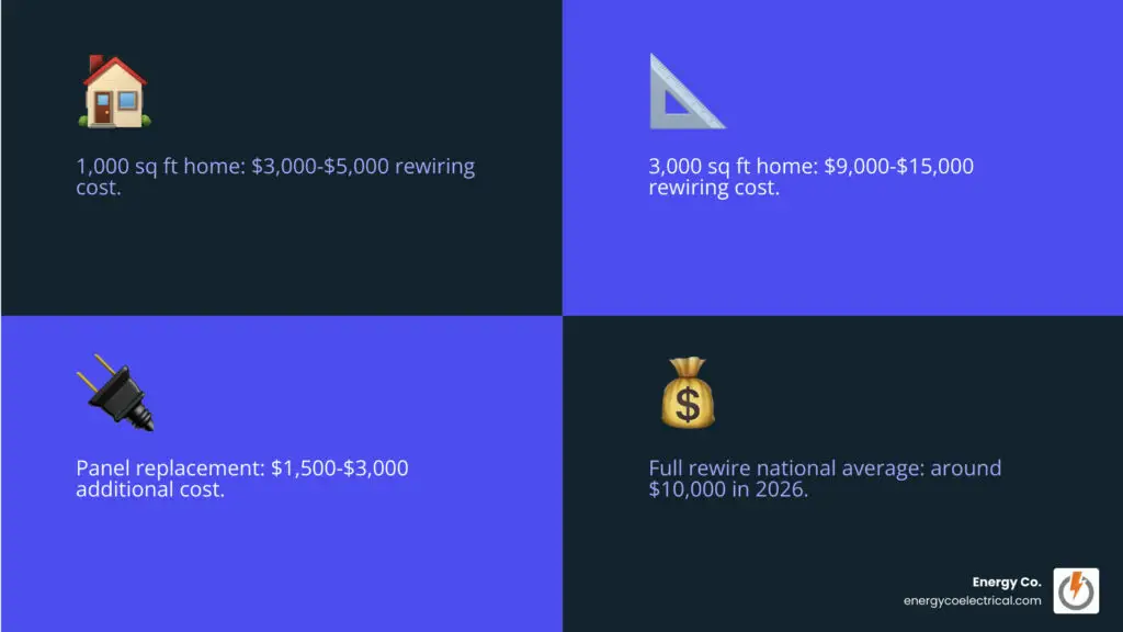 house rewiring cost ranges infographic infographic