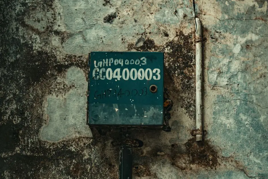 A corroded and rusted electrical panel box showing signs of water damage