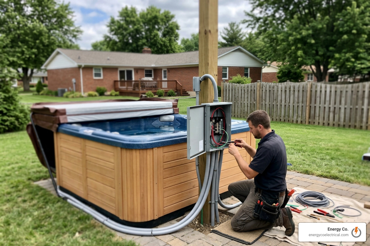 hot tub wiring