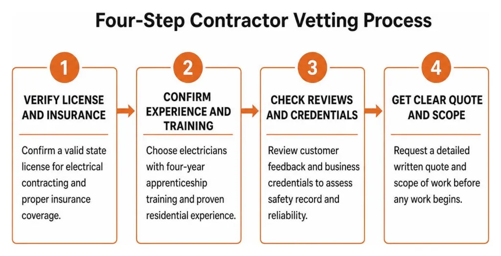 Four-step contractor vetting process