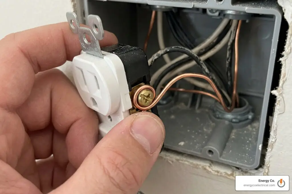pro-loop wire wrapping tightly clockwise around brass screw terminal