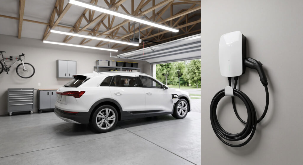 EV charging station installation